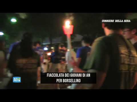 Fiaccolata di AN per Borsellino