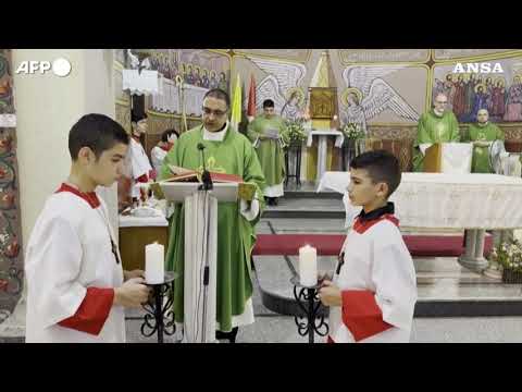 Pizzaballa conclude la visita a Gaza con una messa nella chiesa colpita