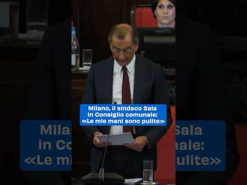 Il sindaco Sala in Consiglio comunale: «Le mie mani sono pulite»