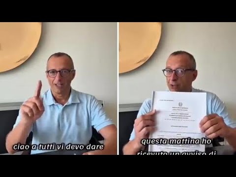 Ricci sull’avviso di garanzia: «Sono sereno rispetto alle accuse, ma molto amareggiato»