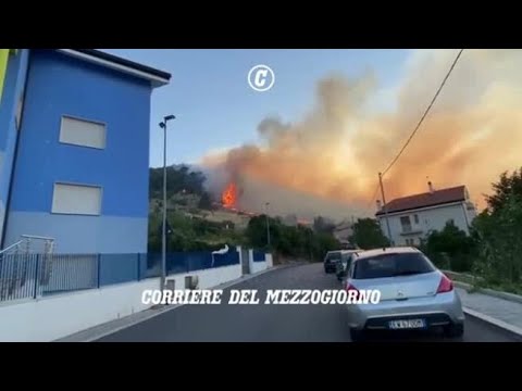 San Giovanni Rotondo, nuovo incendio nei boschi a ridosso delle case