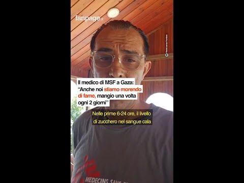 Medico MSF a Gaza “Anche noi stiamo morendo di fame, mangio una volta ogni 2 giorni”