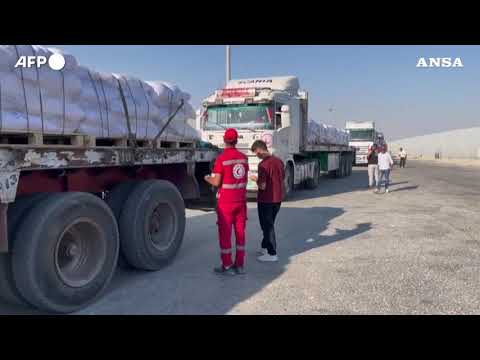 Mezzaluna Rossa egiziana, 120 camion di aiuti entrati a Gaza
