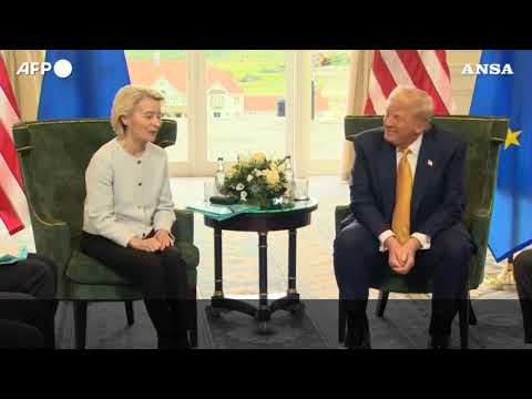 Incontro Trump e von der Leyen per sbloccare la crisi commerciale Usa-Ue