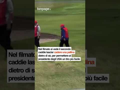 Trump sorpreso a ‘barare’ a golf