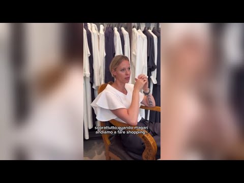 Federica Pellegrini a Torino nel salotto di moda di Giorgina Siviero
