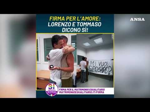 Lorenzo e Tommaso, la proposta di matrimonio in ospedale