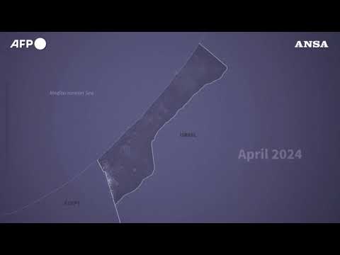La mappa animata che mostra come Gaza e’ piombata nell’oscurita’