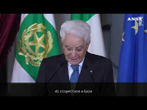 Mattarella: “La situazione a Gaza sempre piu’ intollerabile”