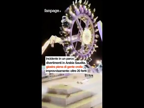 Un momento di svago si è trasformato in tragedia in un parco divertimenti dell’Arabia Saudita.