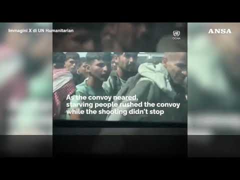 In un video la disperazione e gli spari all’attesa di aiuti Onu