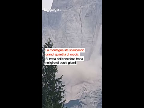 Nuova colata di fango e sassi da Croda Marcora