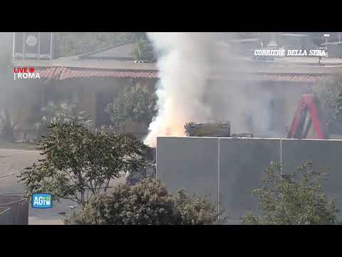 Grossa esplosione a Roma, la diretta