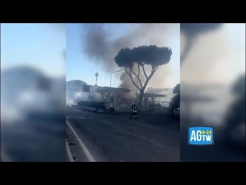 Le prime immagini dal luogo dell’esplosione a Roma: il video dei danni