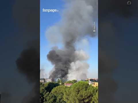 Roma, il momento dell’esplosione al distributore Gpl di via Gordiani: una palla di fuoco