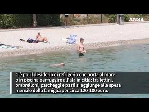 Effetto caldo sul portafoglio: 550 euro a famiglia