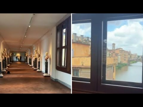Firenze, il video del nuovo allestimento del Corridoio Vasariano con i 47 busti romani