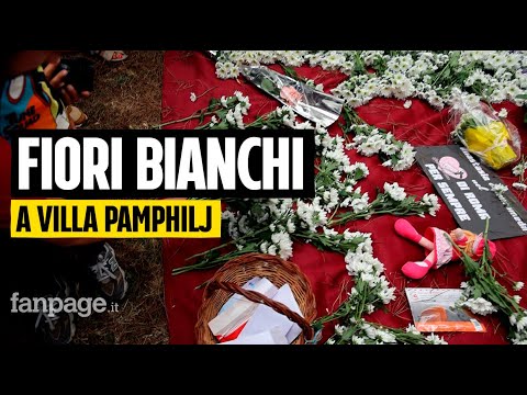 Roma per Anastasia e Andromeda uccise a Villa Pamphili: fiori bianchi da mamme e bimbi del quartiere