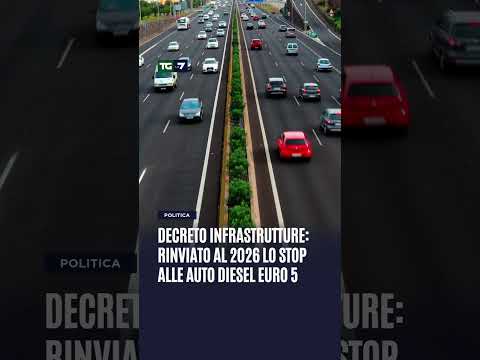 Decreto infrastrutture: rinviato al 2026 lo stop alle auto diesel Euro 5. Flessibilità e limiti