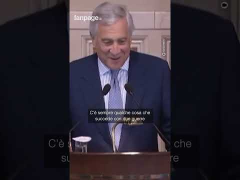 Il vicepresidente del Consiglio, Antonio Tajani, arriva in ritardo al convegno poi la battuta