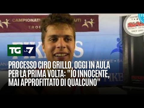 Processo Ciro Grillo, oggi in aula per la prima volta: “Io innocente, mai approfittato di qualcuno”