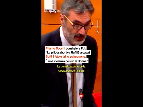 Le parole di Bocchi durante la discussione di una mozione sull’interruzione volontaria di gravidanza