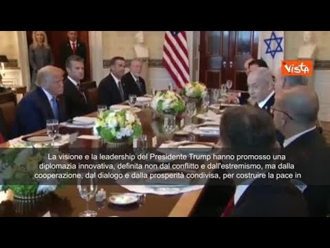 Netanyahu a cena alla Casa Bianca: “Ho candidato Trump al Nobel per la pace”