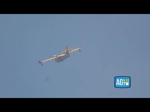 Incendio alle porte di Roma, a Boccea in azione in canadair