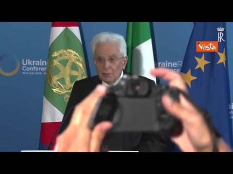 Ricostruzione Ucraina, Mattarella: «Ue è per un mondo libero e contro ogni sopraffazione»