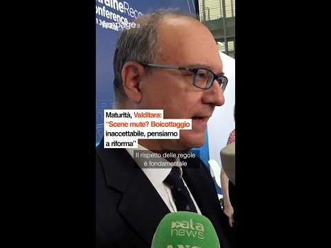 “Scene mute all’esame di maturità? Stiamo pensando a una riforma complessiva” parla Valditara