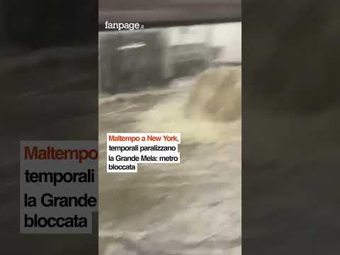 Maltempo a New York, temporali paralizzano la Grande Mela: metro bloccata