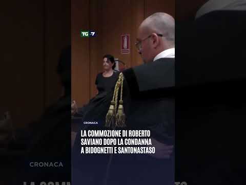 La commozione di Roberto Saviano dopo la condanna a Bidognetti e Santonastaso