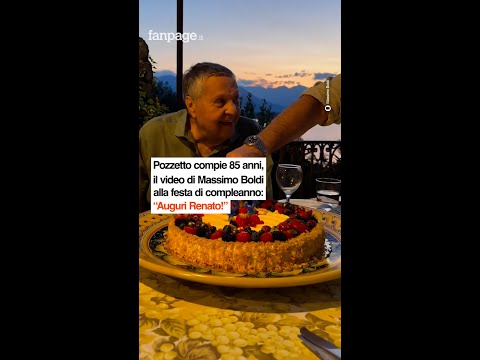 Pozzetto compie 85 anni, il video di Massimo Boldi alla festa di compleanno: “Auguri Renato!”