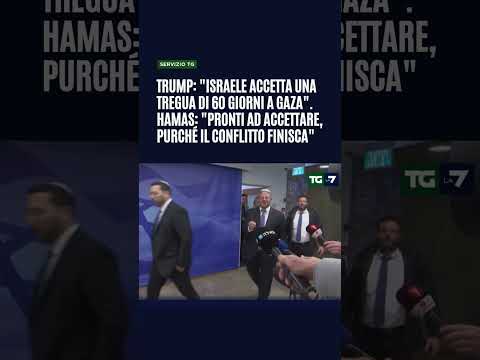 Trump: “Israele accetta una tregua di 60 giorni a Gaza”