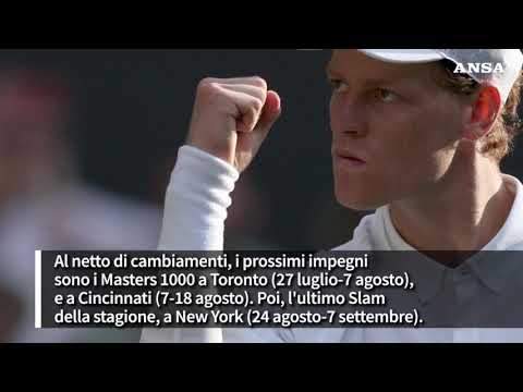Sinner, riposo dopo il trionfo a Wimbledon (ma breve)