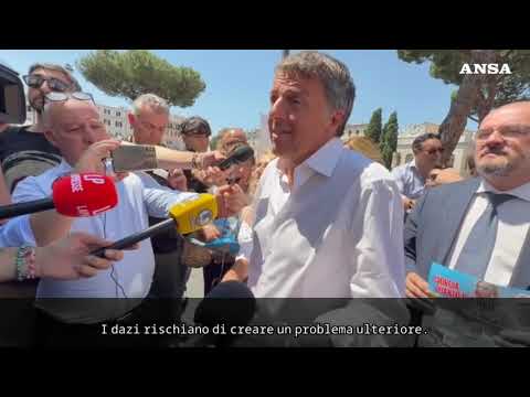 Dazi, Renzi: “Von der Leyen e Meloni non si stanno muovendo bene”
