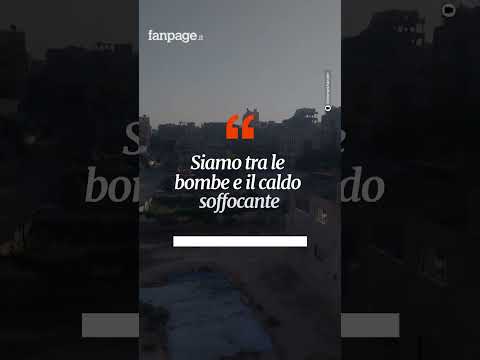 Gaza City, questo è quello che vedono tutti i giorni le persone che fuggono ai bombardamenti