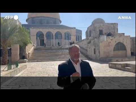 Ben Gvir visita complesso della Moschea di Al-Aqsa e chiede la sovranita’ su Gaza