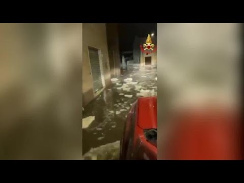 Pioggia e grandine nella Bassa, record a Comezzano