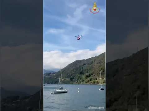 Papà disperso dopo avere salvato i figli nel Lario: in corso le ricerche #shorts #news