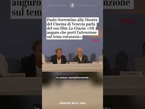 Paolo Sorrentino alla Mostra del #cinema di #venezia  parla del suo film «La Grazia» #shorts #news