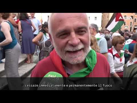 Gaza, di nuovo in piazza a Roma per chiedere il cessate-il-fuoco