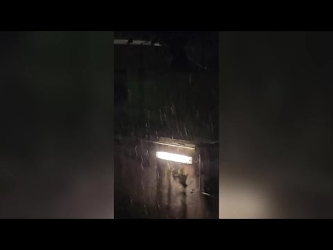 Grandine nella notte in zona Boccea, allerta arancione sul litorale sud