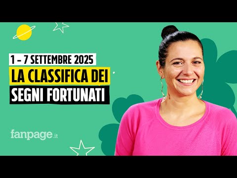 Oroscopo, la classifica dei segni più fortunati della settimana dal’1 al 7 settembre