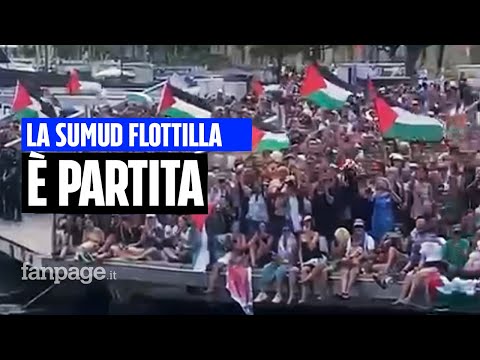 Global Sumud Flottilla, partite da Barcellona le prime imbarcazioni della flotta umanitaria per Gaza