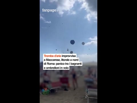 Tromba d’aria improvvisa a Maccarese