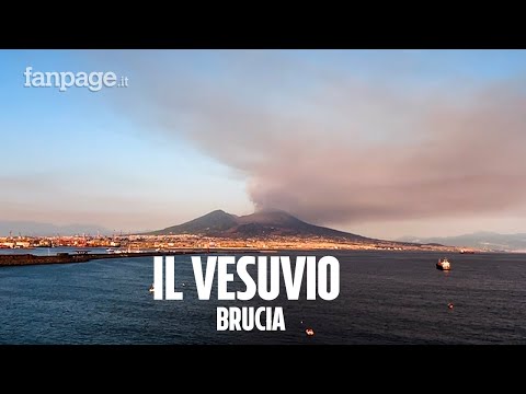Il terribile incendio che ha colpito il Vesuvio: il Timelapse