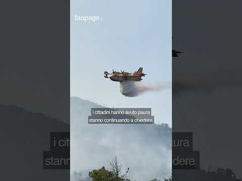 Incendio sul Vesuvio, con i Vigili del Fuoco sul fronte delle fiamme