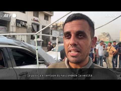Un giornalista sul luogo dell’attacco a Gaza: “Siamo stati presi di mira”