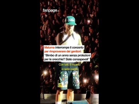 Maluma ha sgridato un fan che aveva portato il figlio di un anno al suo concerto senza le cuffie ant